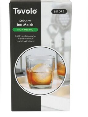 Tovolo Sphere Ice Molds - Clear (Set of 2) New in box.